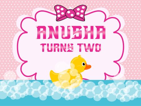 Duck Theme Girl Personalized Backdrop Online Sale