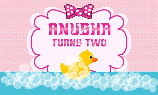 Duck Theme Girl Personalized Backdrop Online Sale