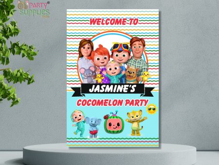 Coco Melon Theme Girl Personalized Welcome Board Fashion