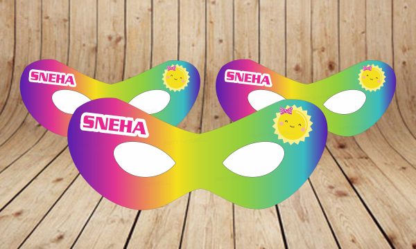 Sunshine Theme Girl Personalized Eye Mask Supply