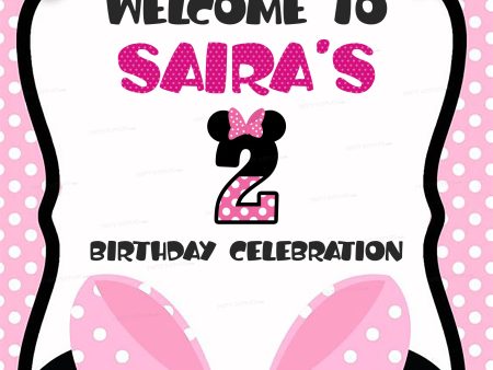 Minnie Mouse Theme Welcome Board Online