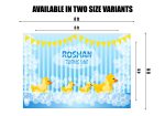 Duck Theme Boy with Name Backdrop Online Sale