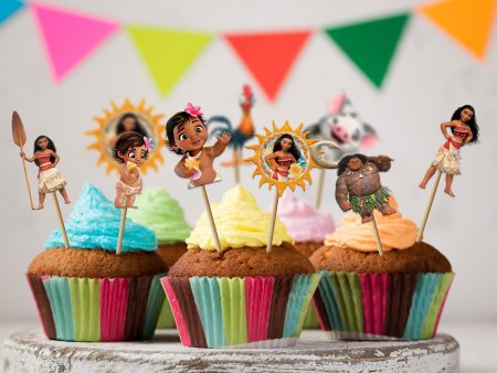 Moana Theme Cupcake topper on Sale