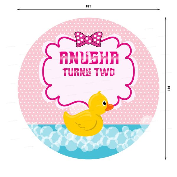 Duck Theme Girl Personalized Backdrop Online Sale