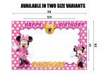 Minnie Mouse Theme with Baby Name Photobooth Supply