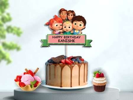 Coco Melon theme boy Cake topper Supply