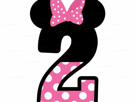 Minnie Mouse Theme Baby Age Cutout Hot on Sale