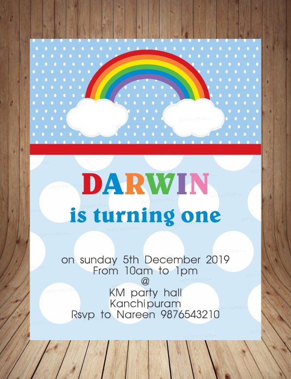 Sunshine Theme Boy Customized Invite Online Sale