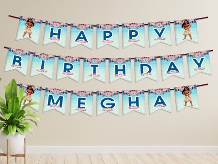 Moana Theme Personalized with Name Hanging Cheap