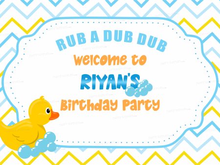 Duck Theme Boy Personalized Welcome Board Online Hot Sale