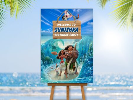 Moana Theme Welcome Board Online Hot Sale