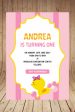 Duck Theme Girl Personalized Invite Online Sale