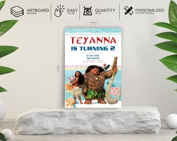 Moana Theme Invite Supply