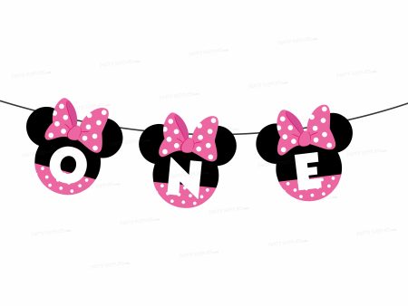 Minnie Mouse Theme Baby Age Hanging Online