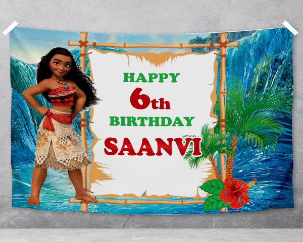 Moana Theme Backdrop Hot on Sale