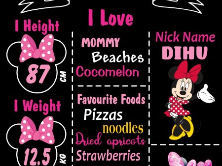 Minnie Mouse Theme Chalkboard Discount