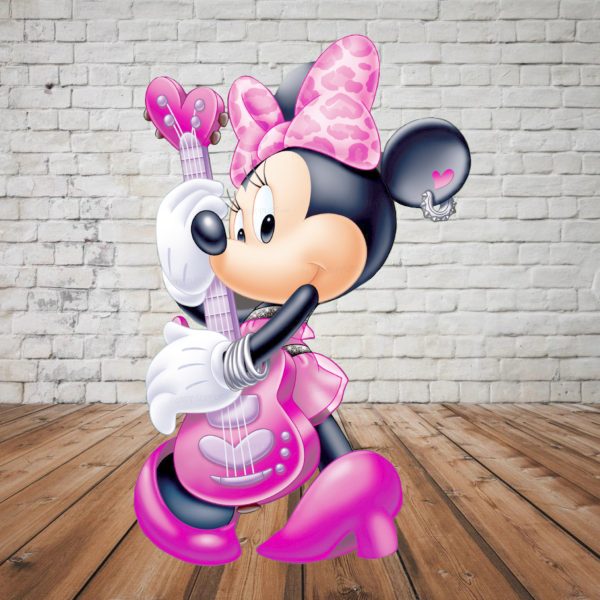 Minnie Mouse with Guitar Theme Cutout Online Sale