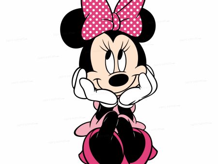 Minnie Mouse Thinking Theme Cutout For Cheap