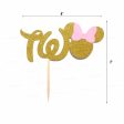 Minnie Mouse Name Theme Cake Topper Fashion