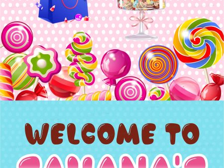 Candy Theme Welcome Board For Sale