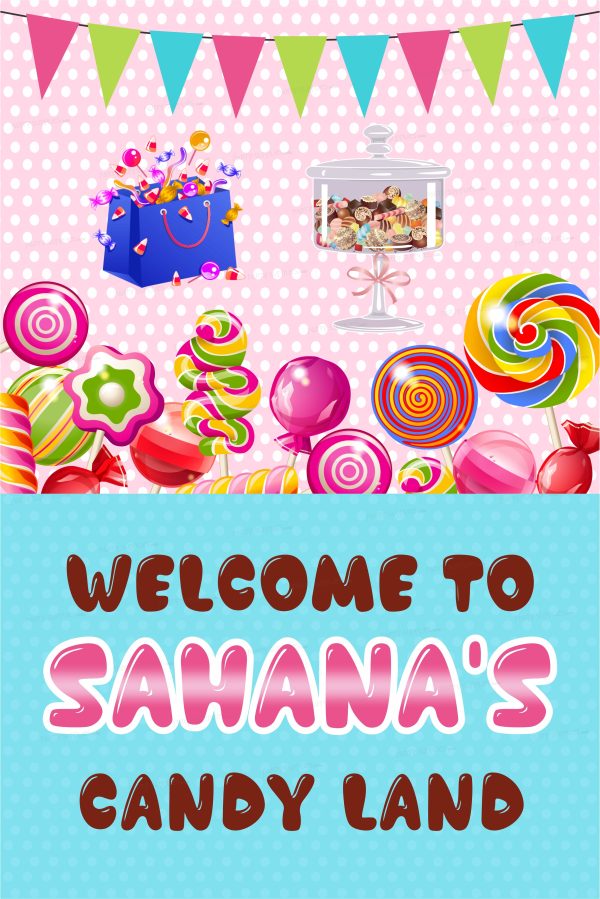 Candy Theme Welcome Board For Sale