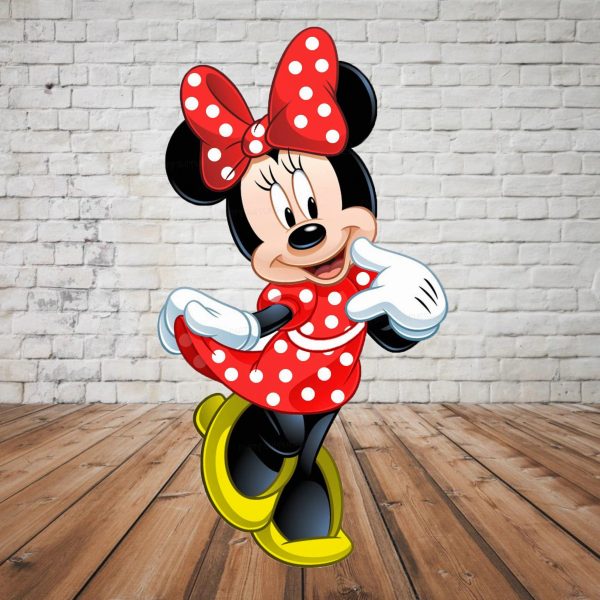 Minnie Mouse Pose Theme Cutout Online now