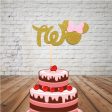 Minnie Mouse Name Theme Cake Topper Fashion