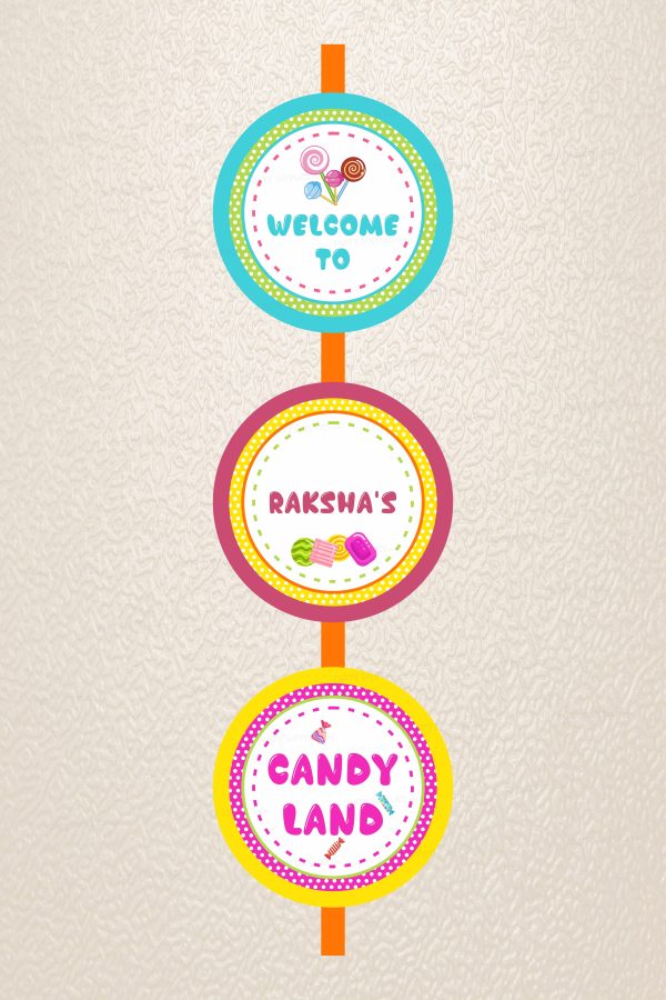 Candy Name Theme Door Poster on Sale