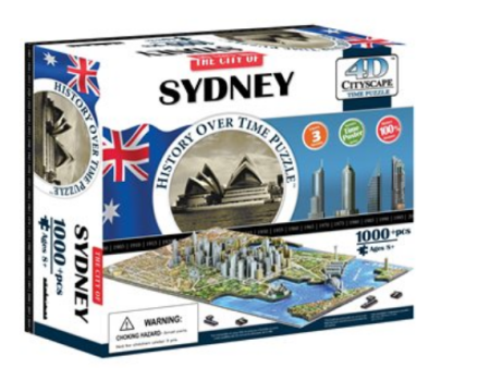 Puzzle - 4D Cityscape - History Over Time Puzzle: Sydney (1023 Pieces) Online now