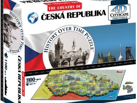 Puzzle - 4D Cityscape - History Over Time Puzzle: Czech Republic (1100+ Pieces) Online Sale