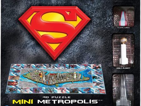 Puzzle - 4D Cityscape - Superman Mini Metropolis (833 Pieces) Sale