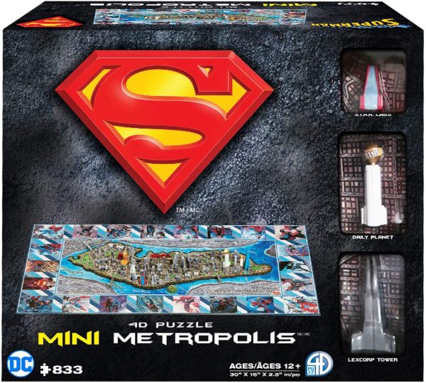 Puzzle - 4D Cityscape - Superman Mini Metropolis (833 Pieces) Sale