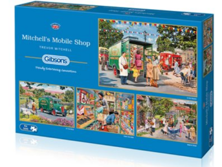 Puzzle - Gibsons - Mitchell s Mobile Shop (4 Puzzles) (500 Pieces) For Discount