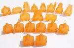 Carcassonne: Meeple - Complete Toy Figure Set (19 Pieces) (Frozen Orange) (Import) Online now