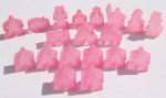 Carcassonne: Meeple - Complete Toy Figure Set (19 Pieces) (Frozen Pink) (Import) Fashion